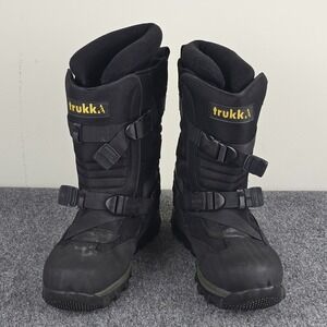 Vintage Trukke Mens Size 12 Powersport III Snowmobile Boots Black Insulated